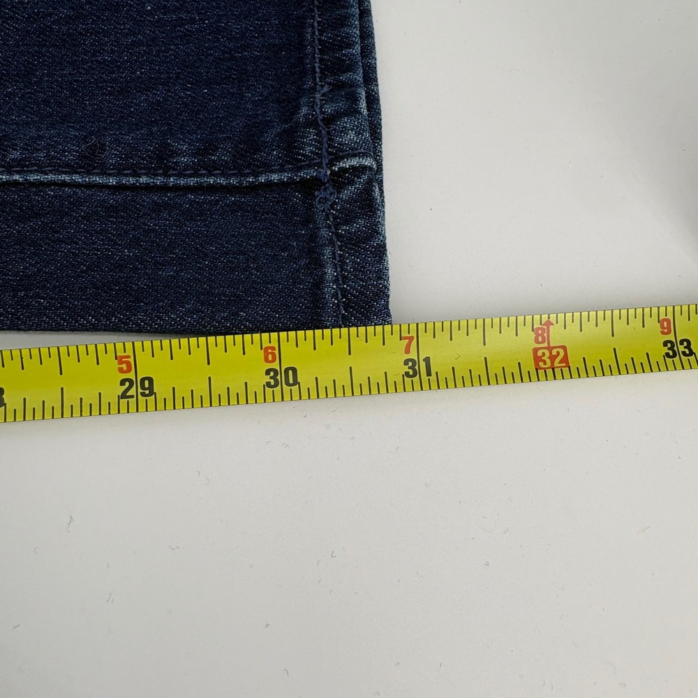 MOTHER The Rascal Skimp Jeans Shine On Dark Blue Straight Leg 10424-1728 Size 29 - Picture 12 of 12